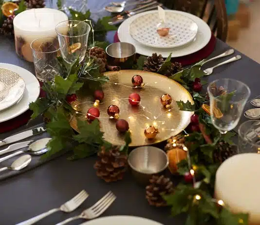 faire un beau centre de table pour Noël