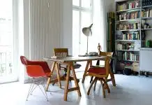 Radiateur à double cœur de chauffe dans un salon