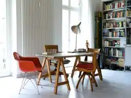 Radiateur à double cœur de chauffe dans un salon