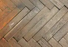 Le charme du parquet point de Hongrie inversé